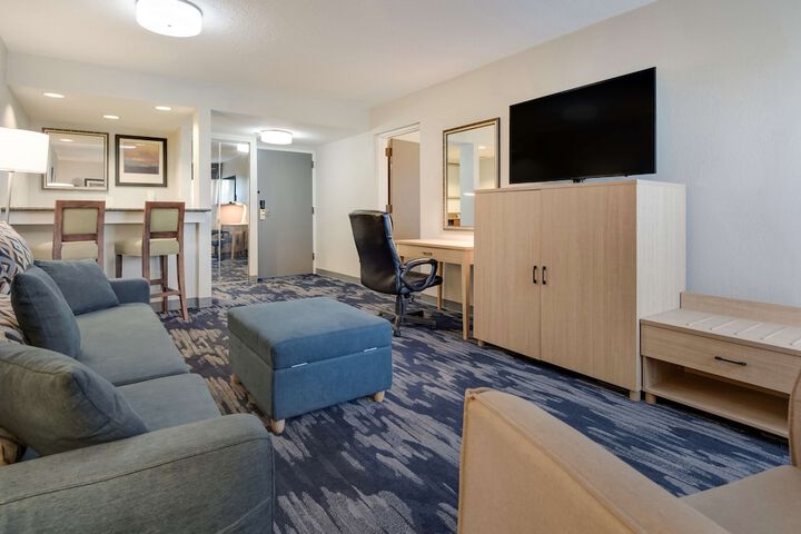 1 King Bed Flat Screen Television Microwave and Refrigerator High Speed Internet Accessible Full Breakfast (8 of 11)