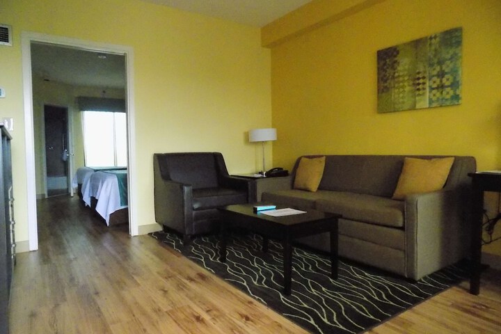 Suite 1 King Bed Mobility Accessible Roll in Shower Sofa Bed Full Breakfast (10 of 23)