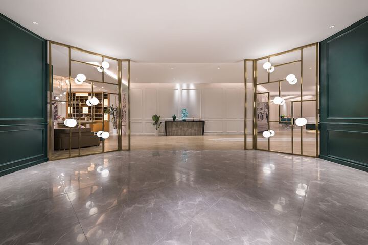 Interior entrance