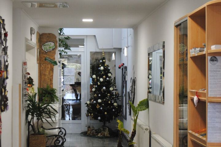 Interior entrance