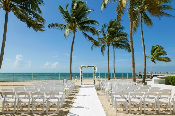 Outdoor wedding area