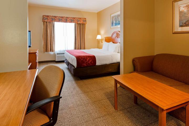 1 King Bed Flat Screen Television Microwave and Refrigerator High Speed Internet Accessible (2 of 11)