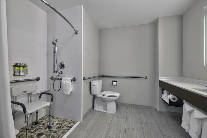 1 King Bed Suite Mobility Accessible Roll Shower (2 of 11)