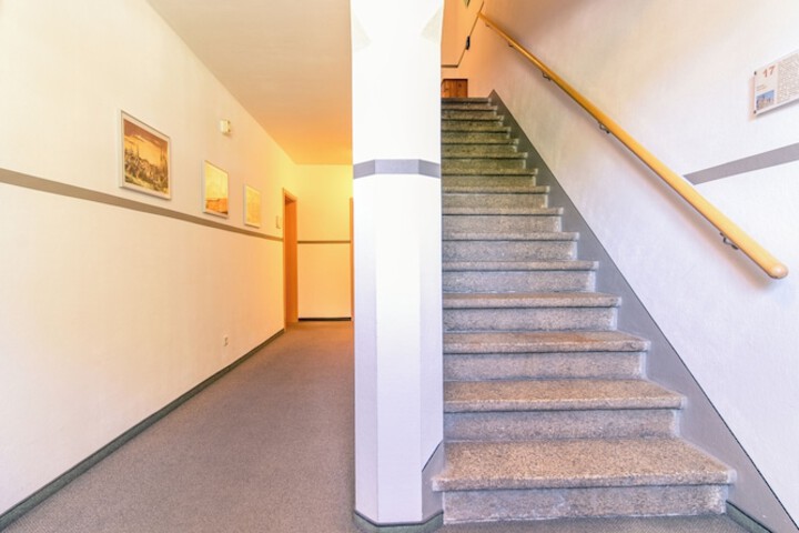 Handrails in stairways