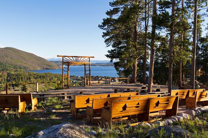 Outdoor wedding area