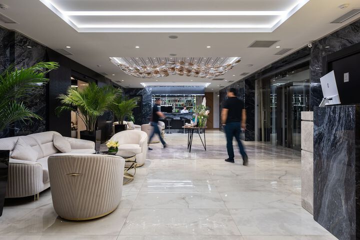 Lobby sitting area