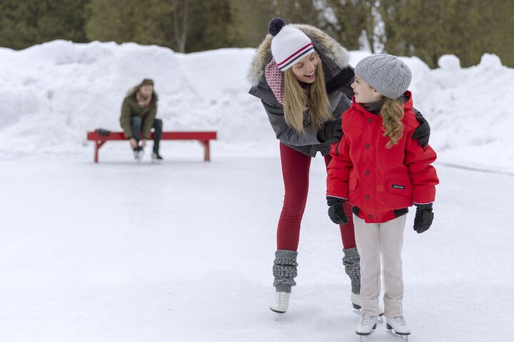 Ice skating