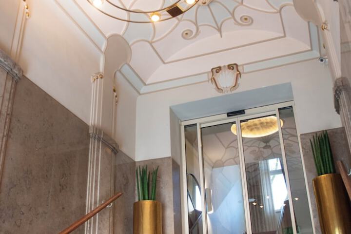 Interior entrance