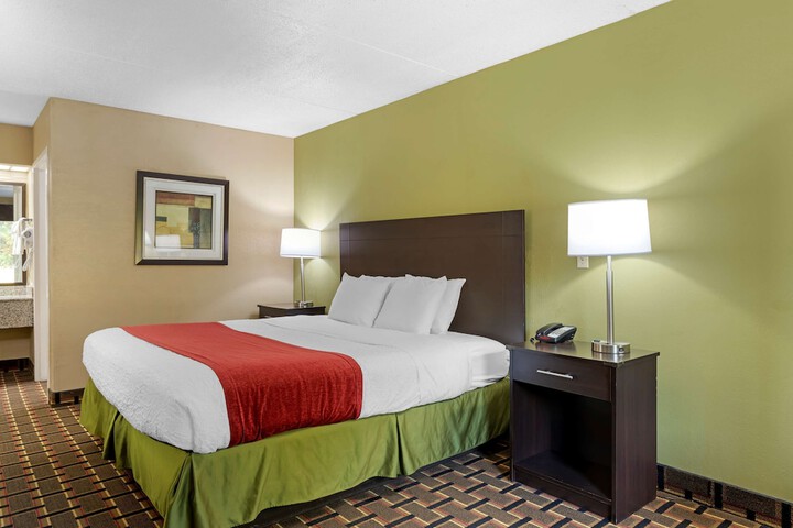 1 King Bed Room High Speed Internet Accessible Microwave and Refrigerator Work Desk Contine (10 of 18)