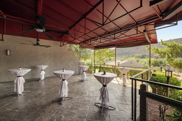Outdoor wedding area