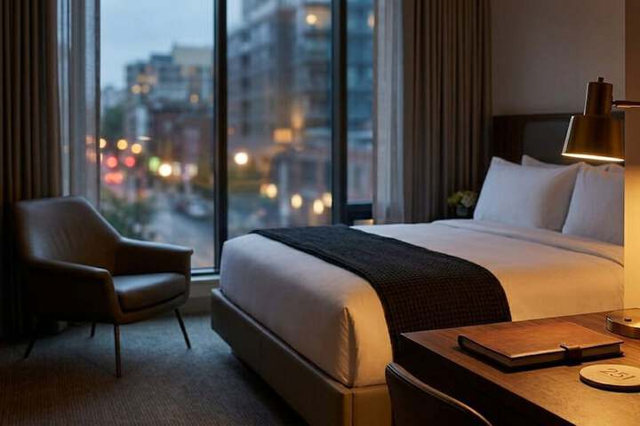Luxury High-Rise with Skyline View