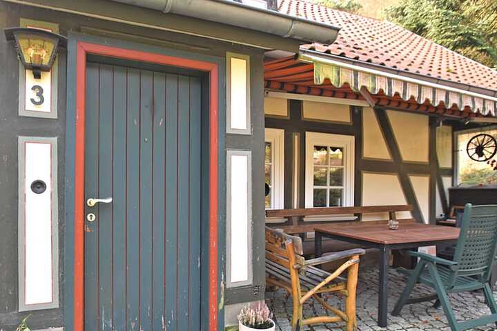 Detached Holiday Home in Rotenburg an der Fulda With Fireplace and a Large Terrace