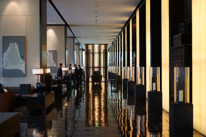 Interior entrance