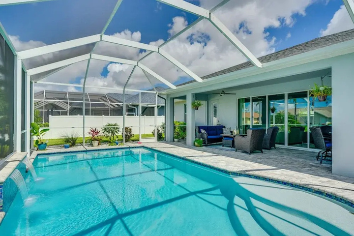 Image of Waterfront Cape Coral Home with Private Pool