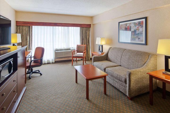Suite 1 King Bed Penthouse Oversized Room Sofa Bed High Speed Internet Accessible Microwave and Refrigerator (4 of 11)