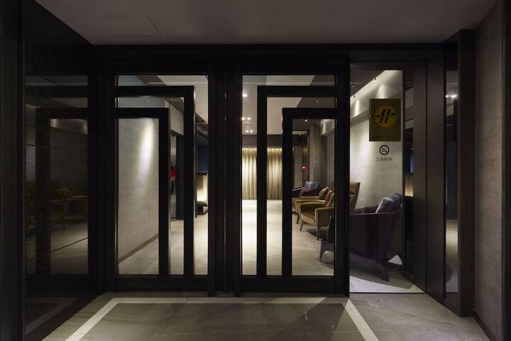 Interior entrance