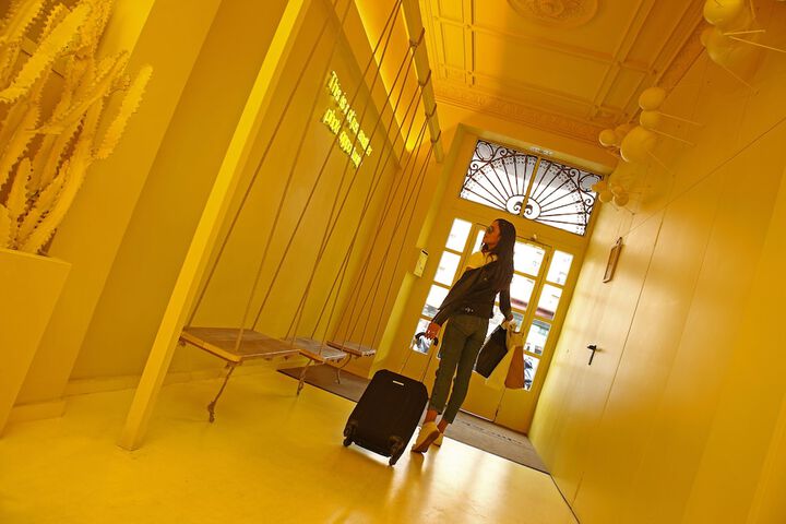 Interior entrance