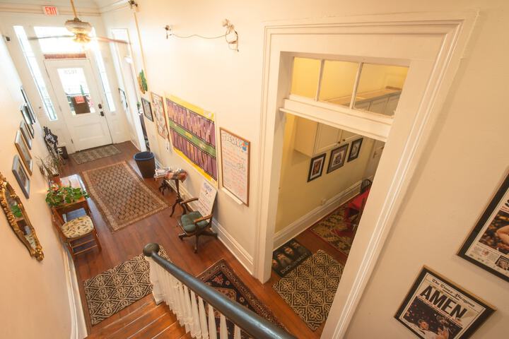 Interior entrance