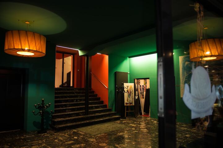 Interior entrance