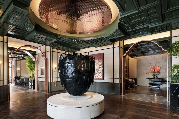 Interior entrance