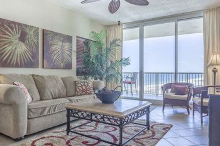Exterior of Beachfront Resort Living in Gulf Shores by RedAwning