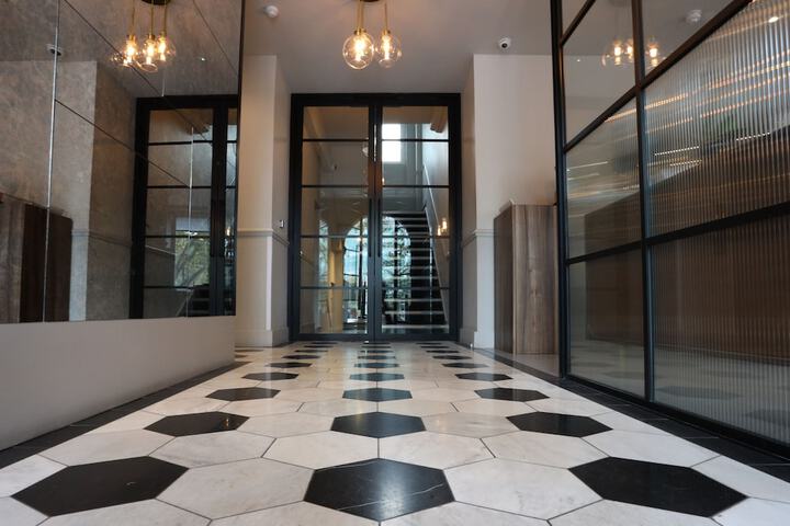 Interior entrance