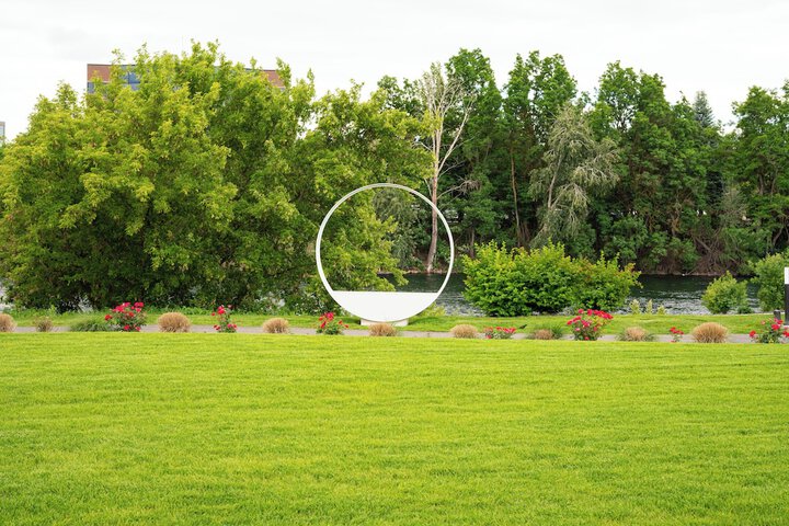 Outdoor wedding area