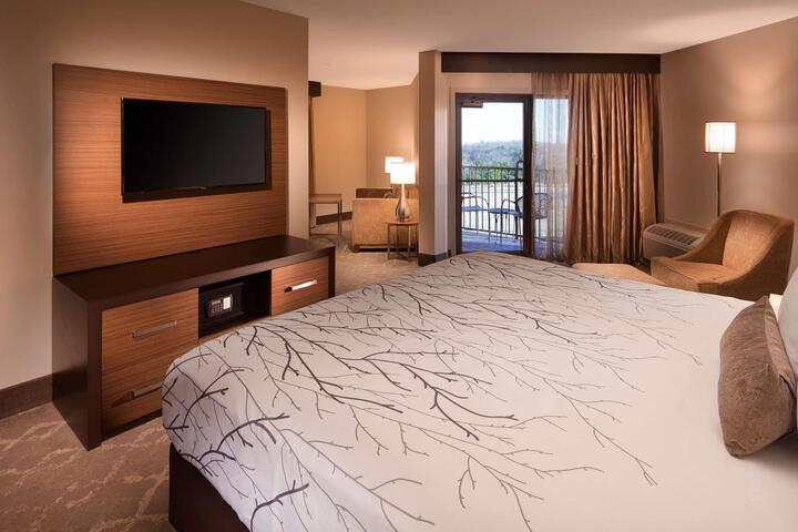 Suite 1 King Bed Refrigerator, Microwave with Sofa Bed (3 of 4)