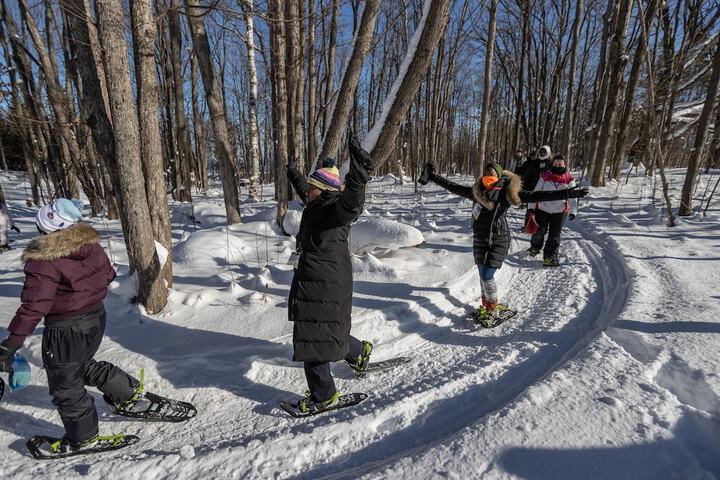 Snowshoeing