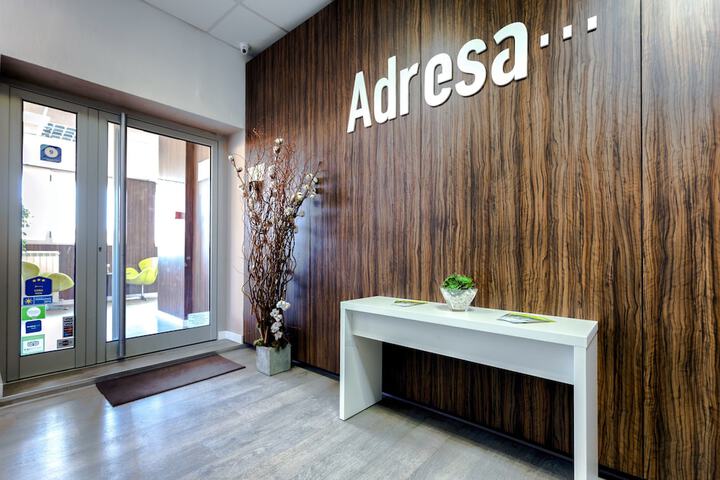Interior entrance
