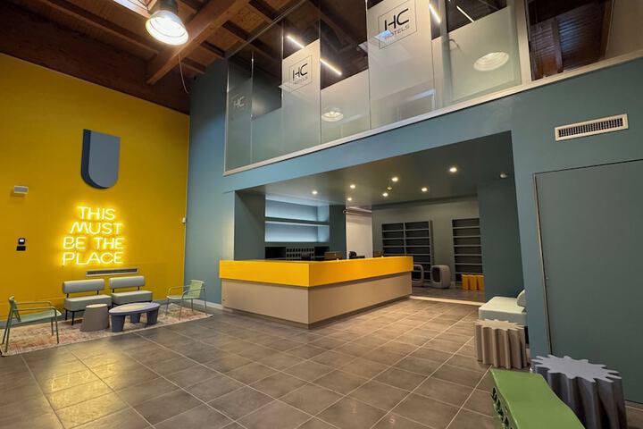 Interior entrance