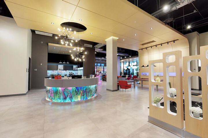 Interior entrance