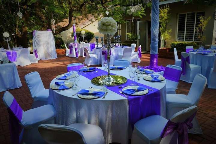 Outdoor wedding area