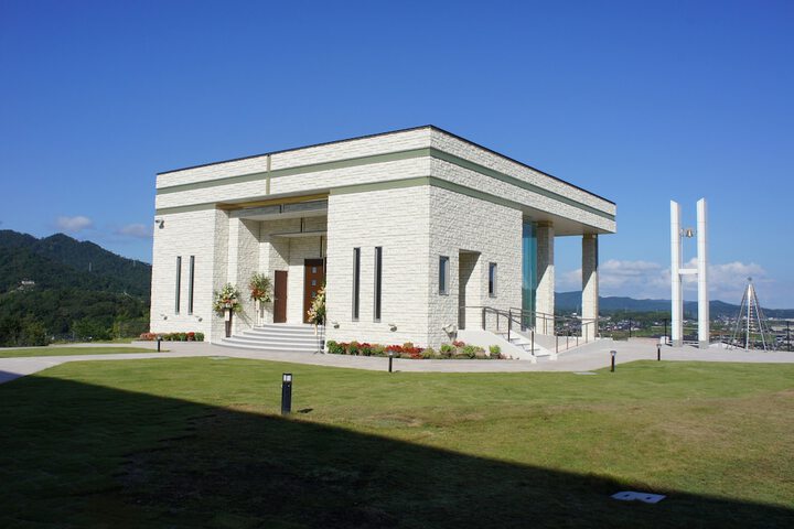 Outdoor wedding area