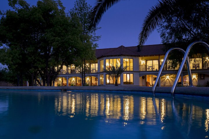 Exterior of La Perla Hotel