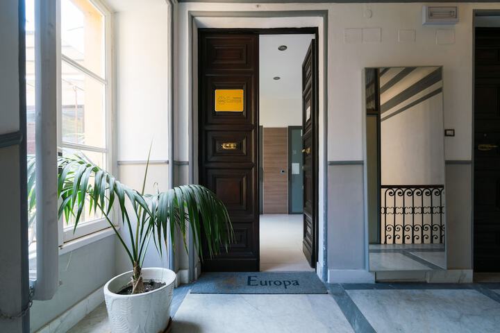 Interior entrance