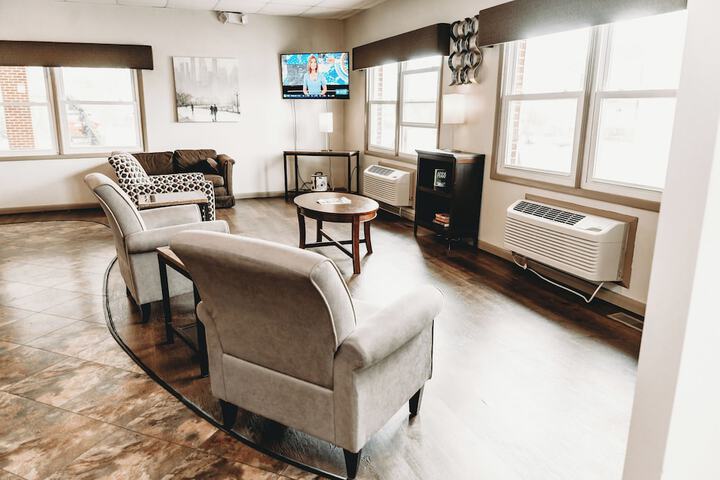 Lobby sitting area