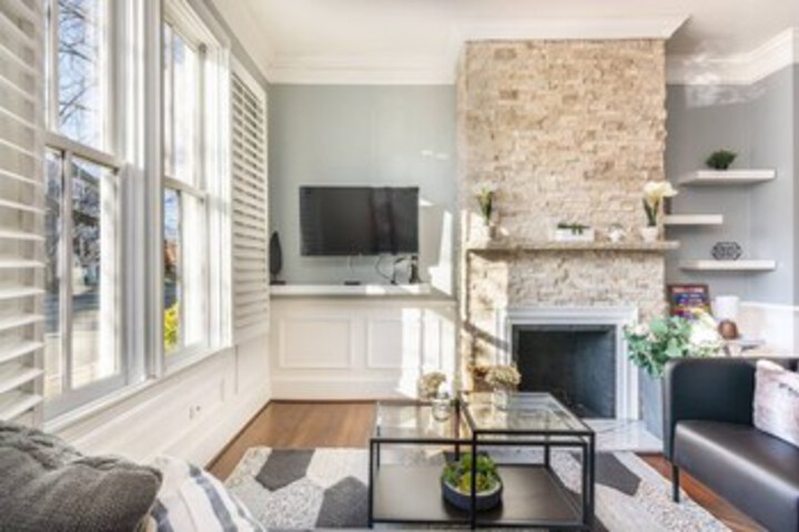 Exterior of Astonishing Old Town Colonial Home w / parking by CozySuites