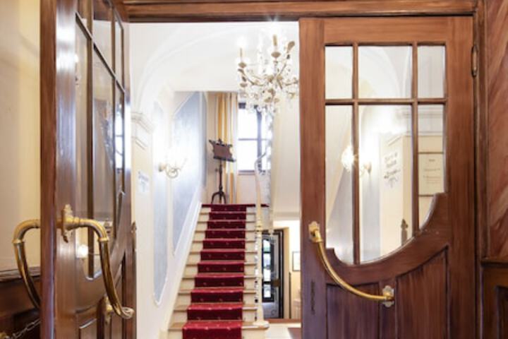 Interior entrance