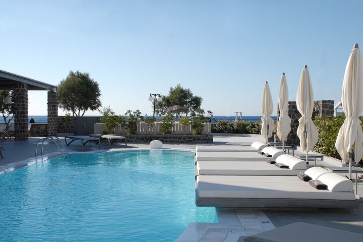Exterior of Aqua Blue Hotel