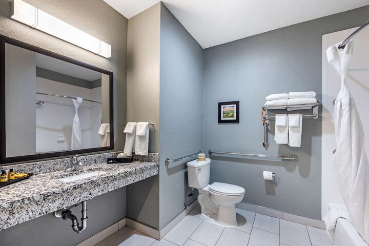 1 King Bed Pillow Top Mattress Flat Screen Television Microwave and Refrigerator Full Breakfast (12 of 14)
