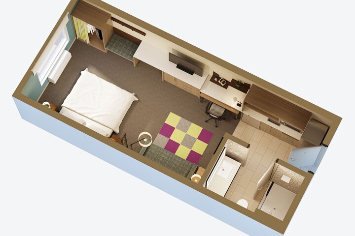 1 King Mobilty Hearing Accessible Tub Studio (5 of 7)
