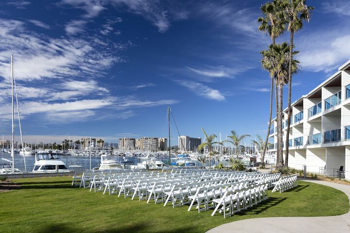 Outdoor wedding area