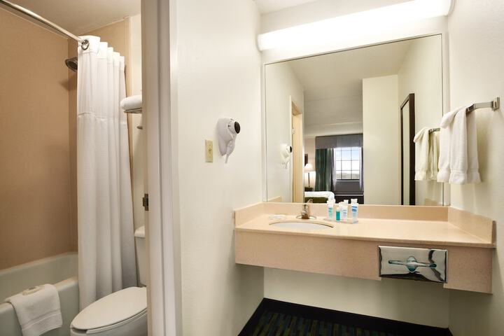 1 King Bed Mobility Accessible Roll in Shower (1 of 17)