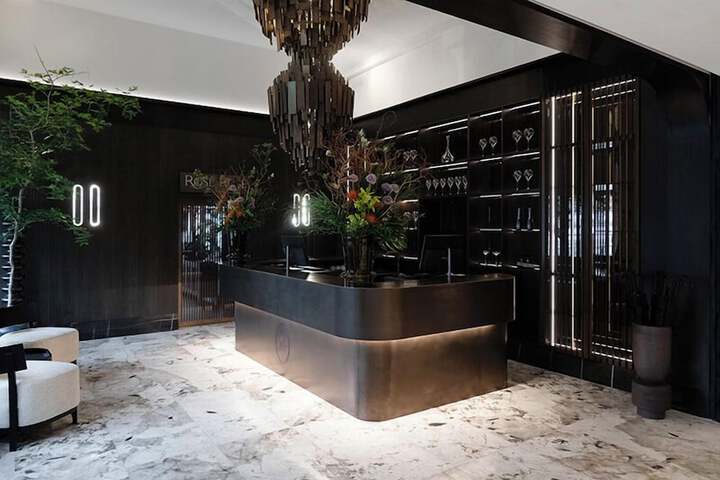 Interior entrance