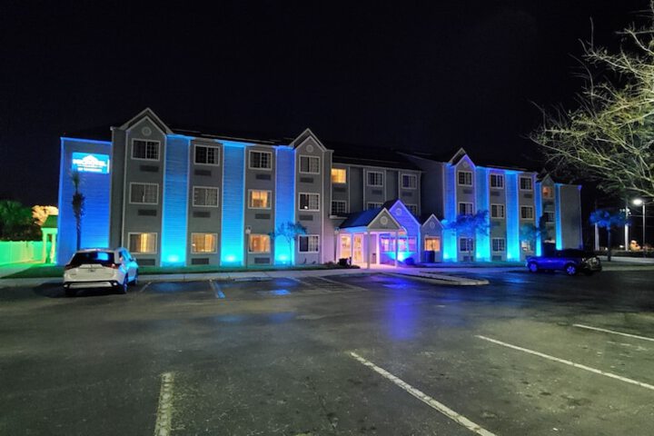 Front of property - evening/night