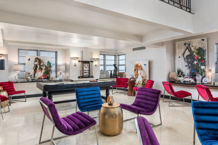 Lobby sitting area