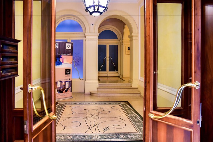Interior entrance