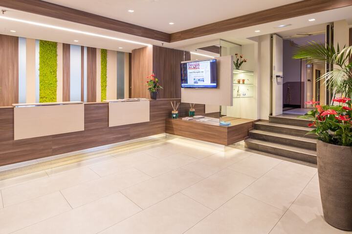 Interior entrance
