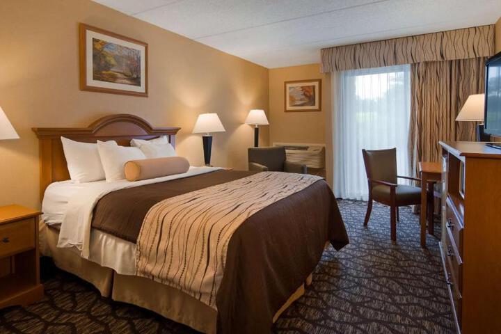1 Queen Bed High Speed Internet Accessible Microwave and Refrigerator, Coffee Maker Iron (3 of 12)